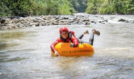 TUBING AT SARAPIQUÍ RIVER CLASS 1-2 FROM SAN JOSÉ