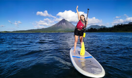 Kayaking on Lake Arenal