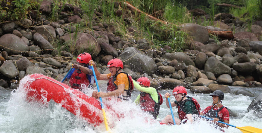 You will love this extreme white water rafting trip in Costa Rica on the Sarapiqui River.