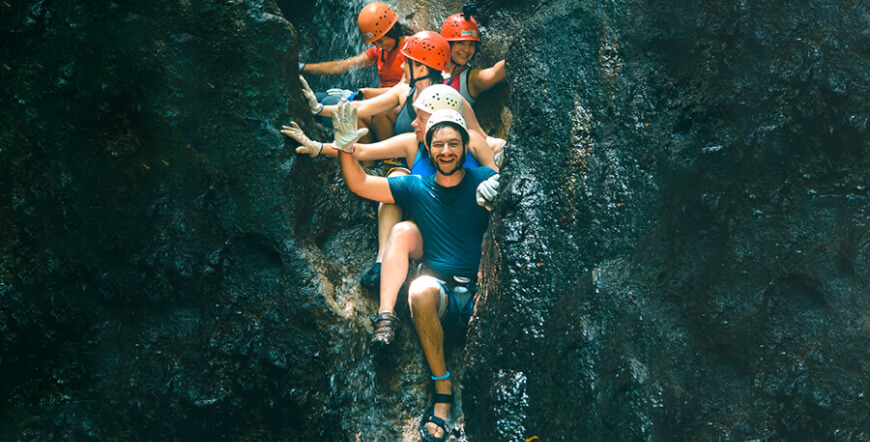 Canyoning in the Lost Canyon in Costa Rica