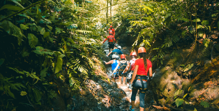 Canyoning in the Lost Canyon in Costa Rica