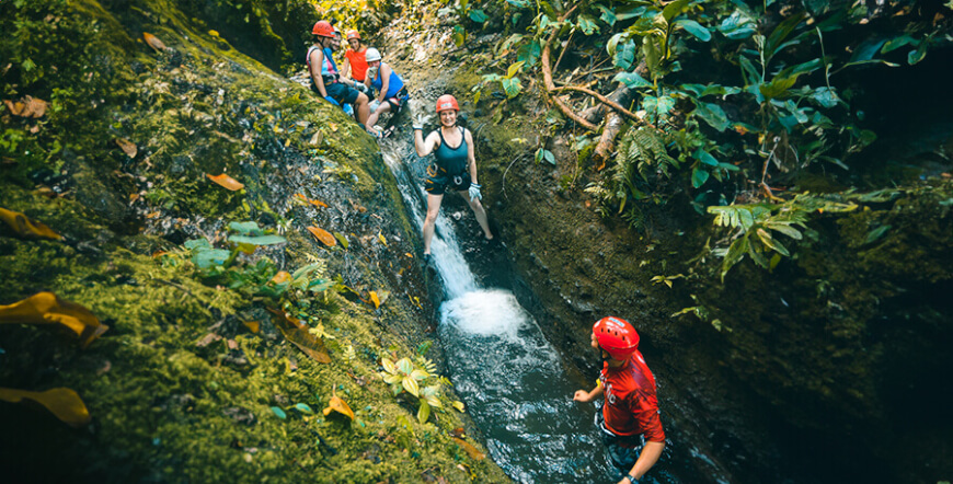 Private Arenal MAMBO COMBO Canyoning Rafting Tour