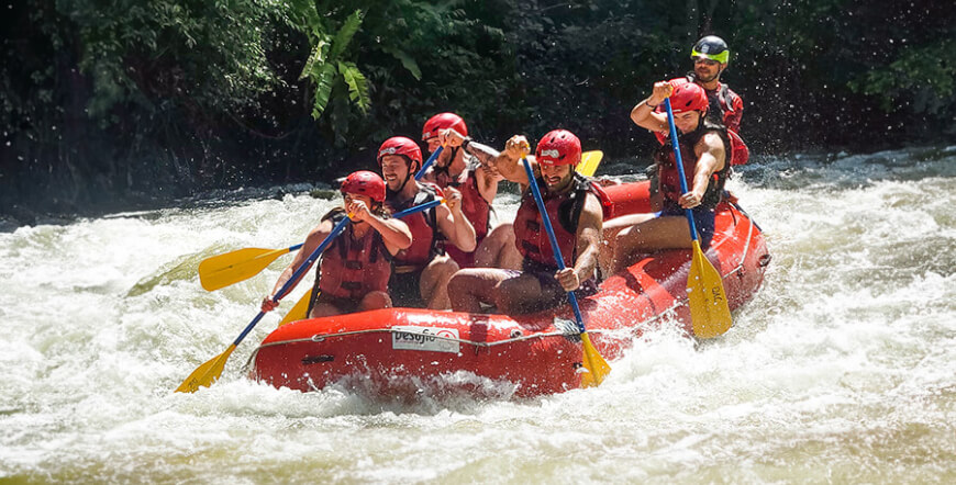 Private Arenal MAMBO COMBO Canyoning Rafting Tour