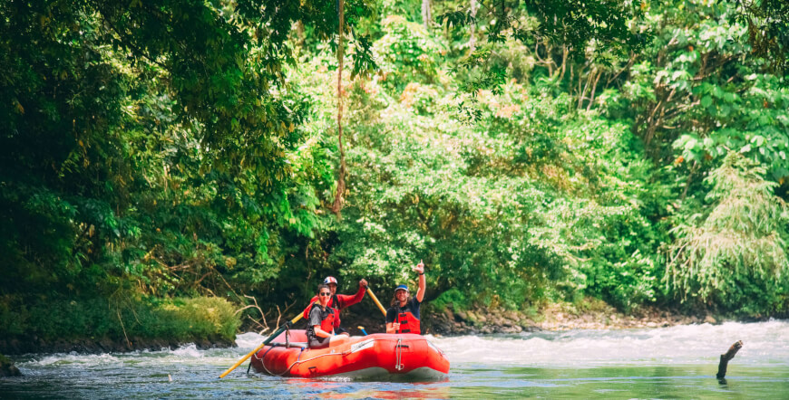 Adventure Connection between San José and Sarapiquí with Safari Float on the Sarapiqui River.